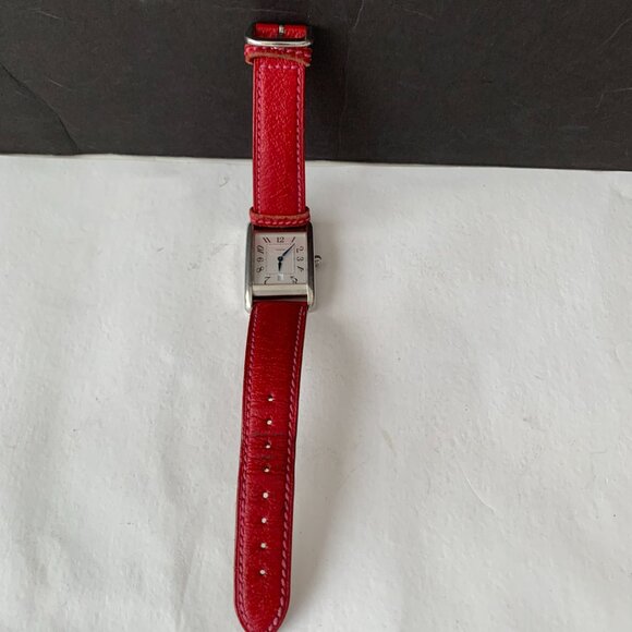 Coach Women's Quartz Analog Strap Watch Red Leather Band  W502B - Picture 4 of 9